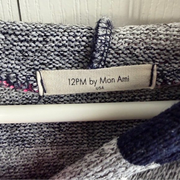 12 PM by Mon Ami striped hoodie size large - Picture 2 of 5